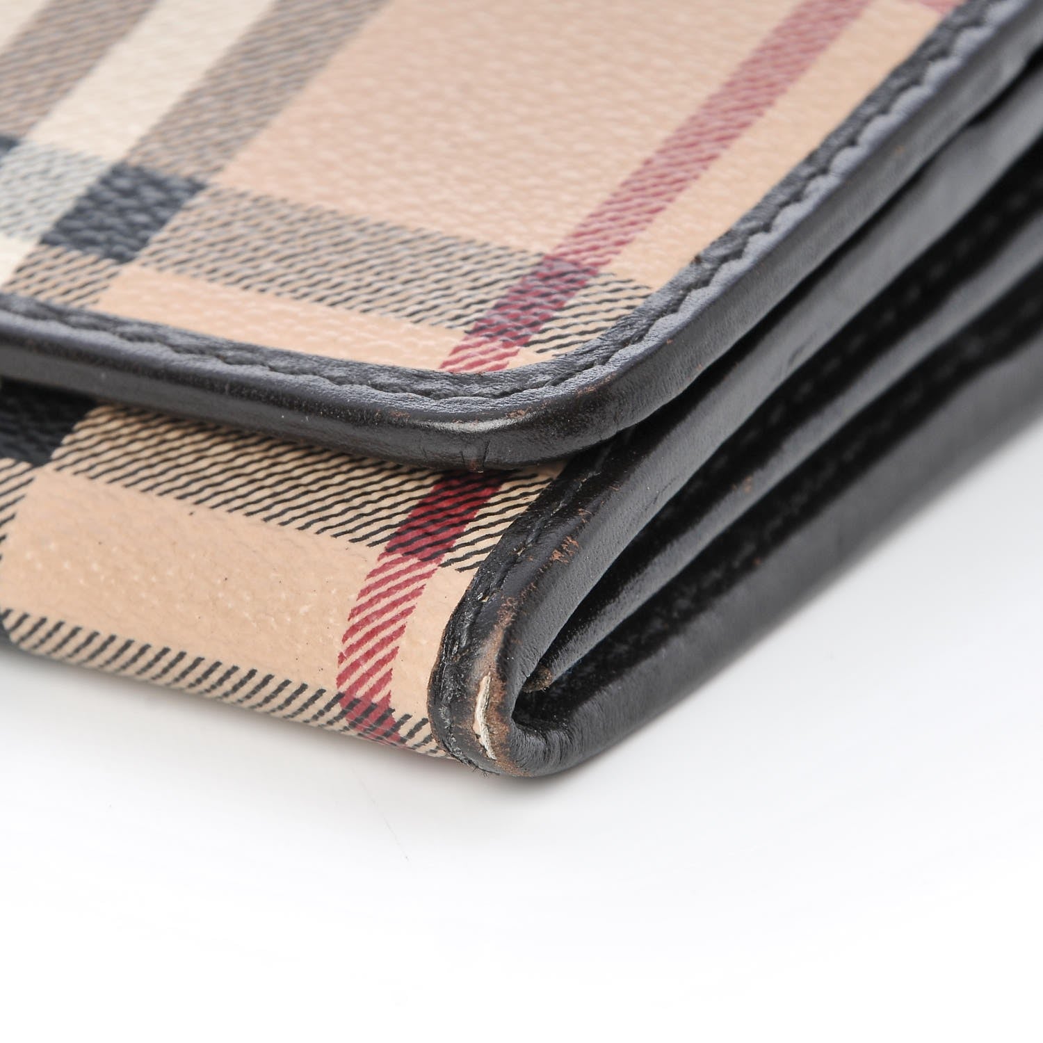 Burberry Haymarket Check Continental Wallet Chocolate 11 of 11