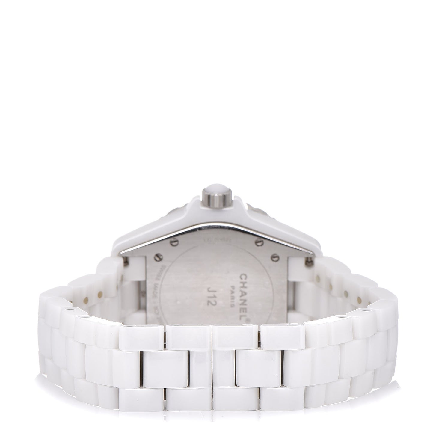 Stainless Steel Ceramic Diamond 38mm J12 Automatic Watch White