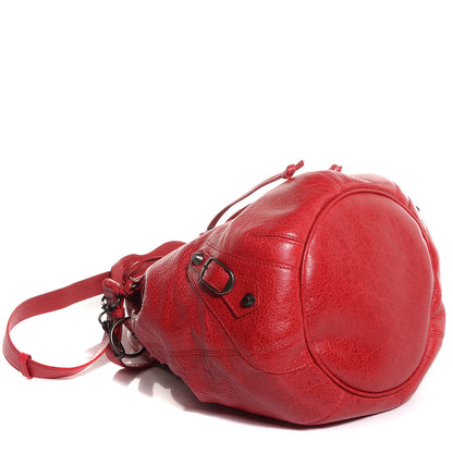 Balenciaga Agneau Classic Hardware Mini Pompon Coquelicot 5 of 11