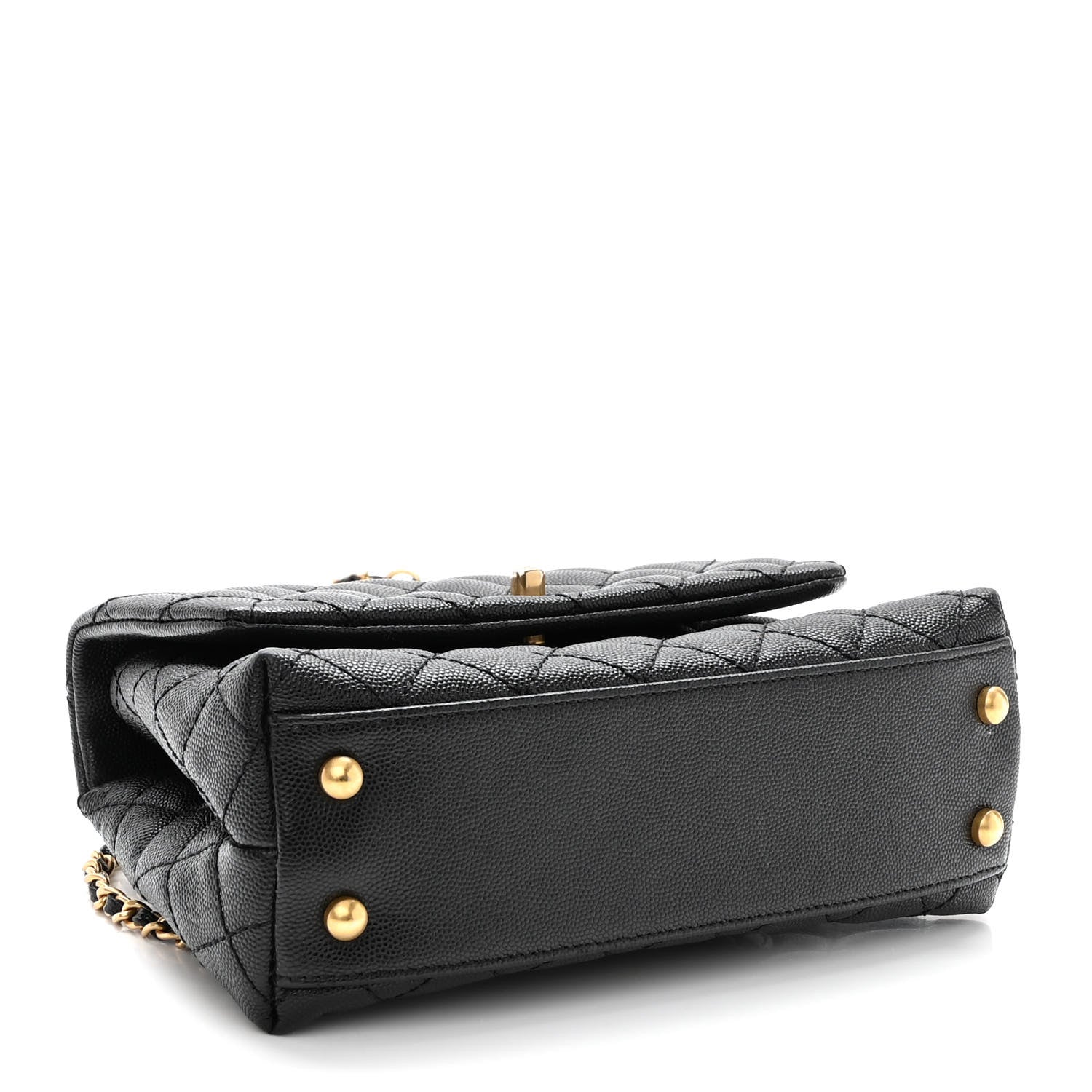 Chanel Caviar Quilted Mini Coco Handle Flap Black 4 of 9