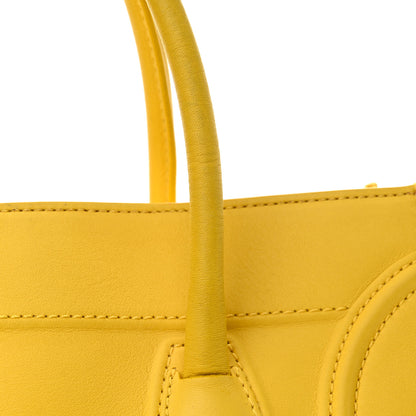 Celine Supple Calfskin Medium Phantom Luggage Sun Yellow 13 of 18