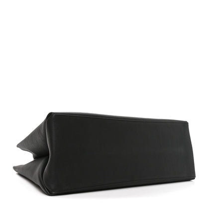 Louis Vuitton Grained Calfskin Lockme Shopper Black 3 of 8