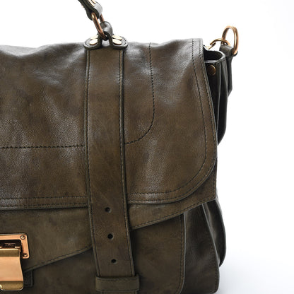 Proenza Schouler Lambskin Large PS1 Satchel Military 13 of 17