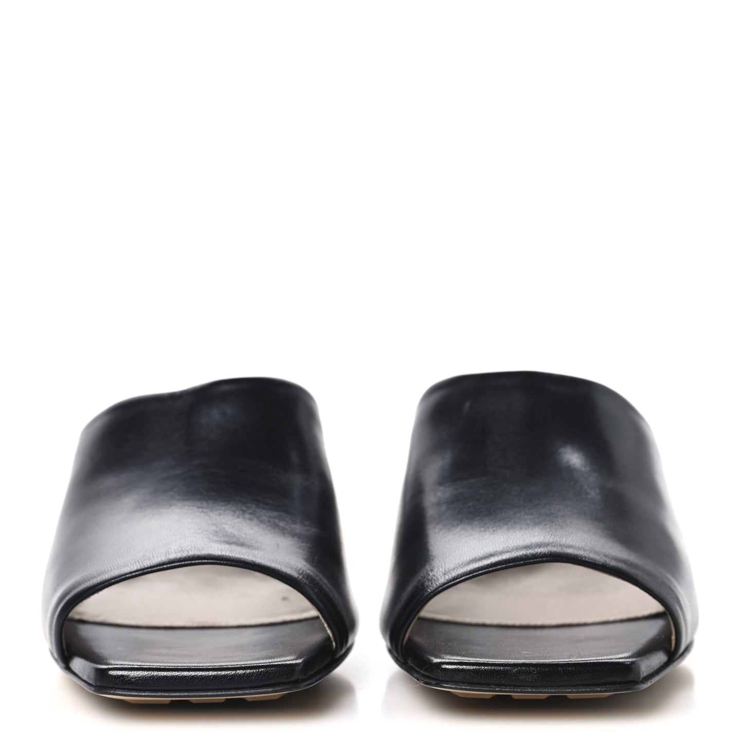 Lambskin Knot Mule Sandals 38.5 Black