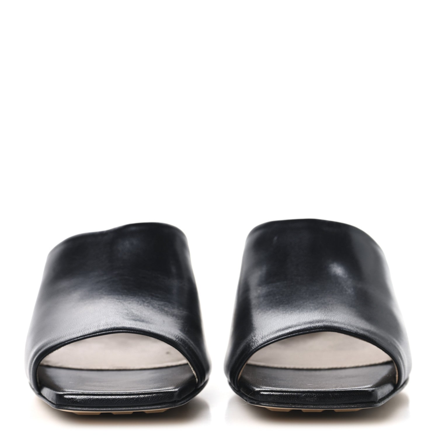 Bottega Veneta Lambskin Knot Mule Sandals 38.5 Black 3 of 8