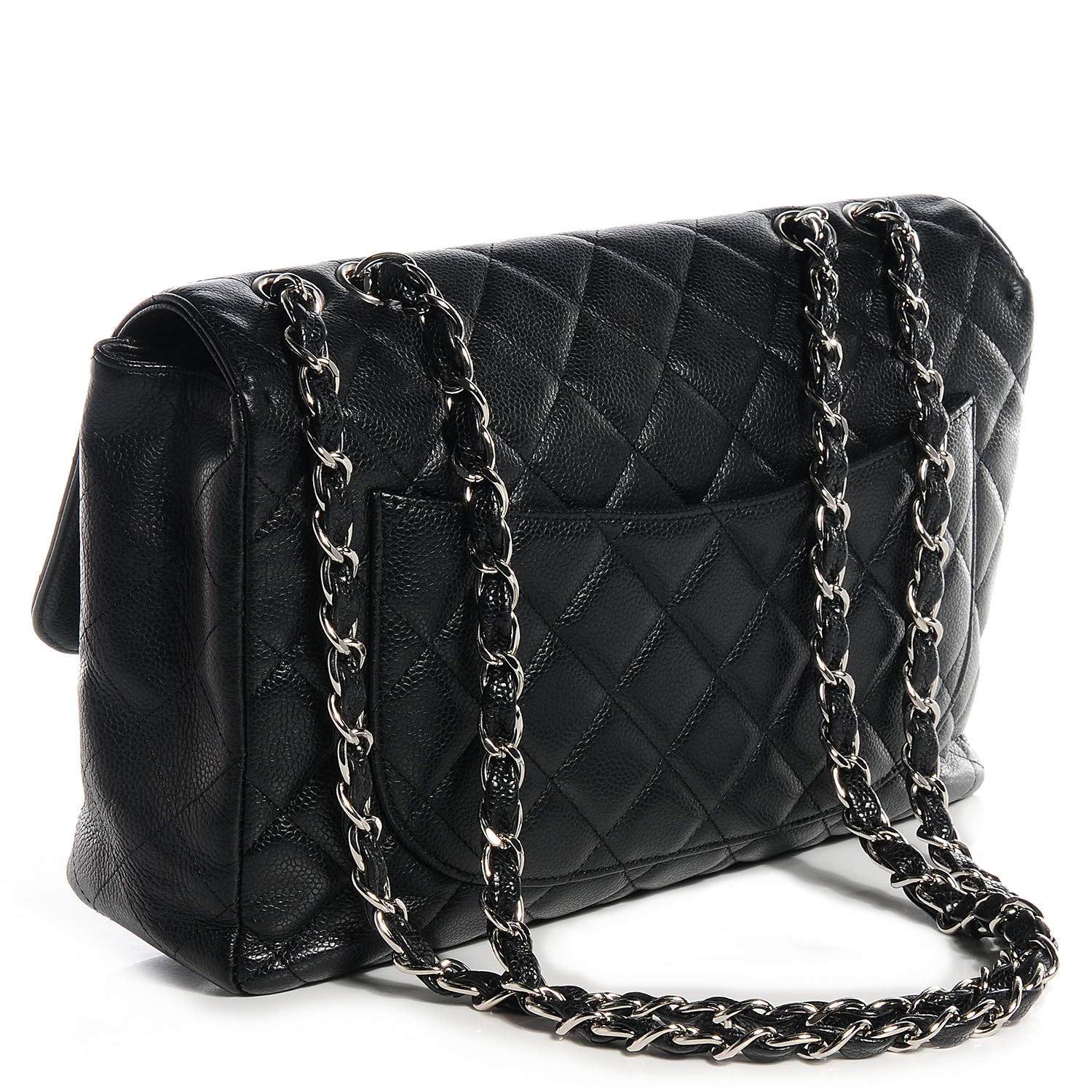 Chanel Caviar Jumbo Single Flap Black 3 of 8