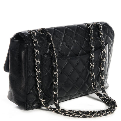 Chanel Caviar Jumbo Single Flap Black 3 of 8