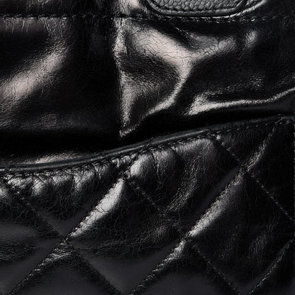 Chanel Glazed Calfskin Large Deauville Tote Black 14 of 17