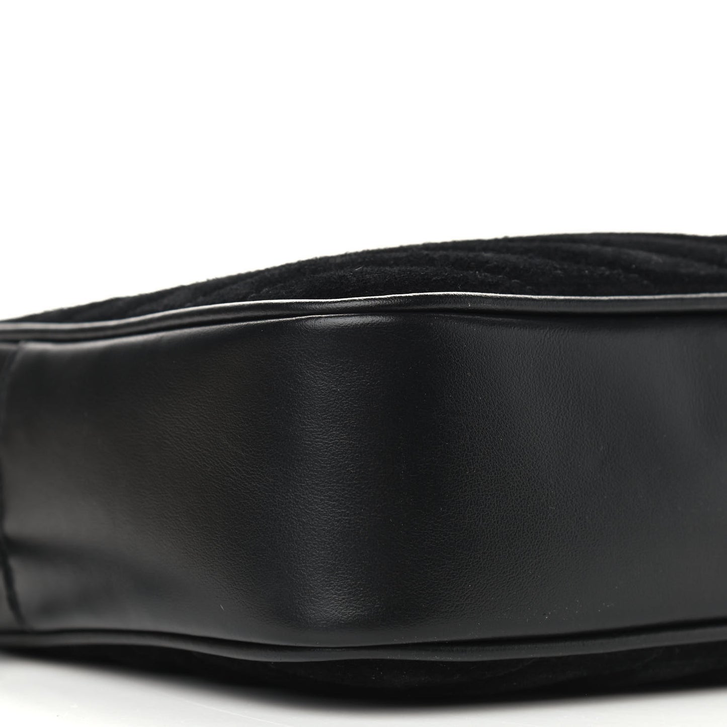 Suede Calfskin Monogram Lou Camera Bag Black