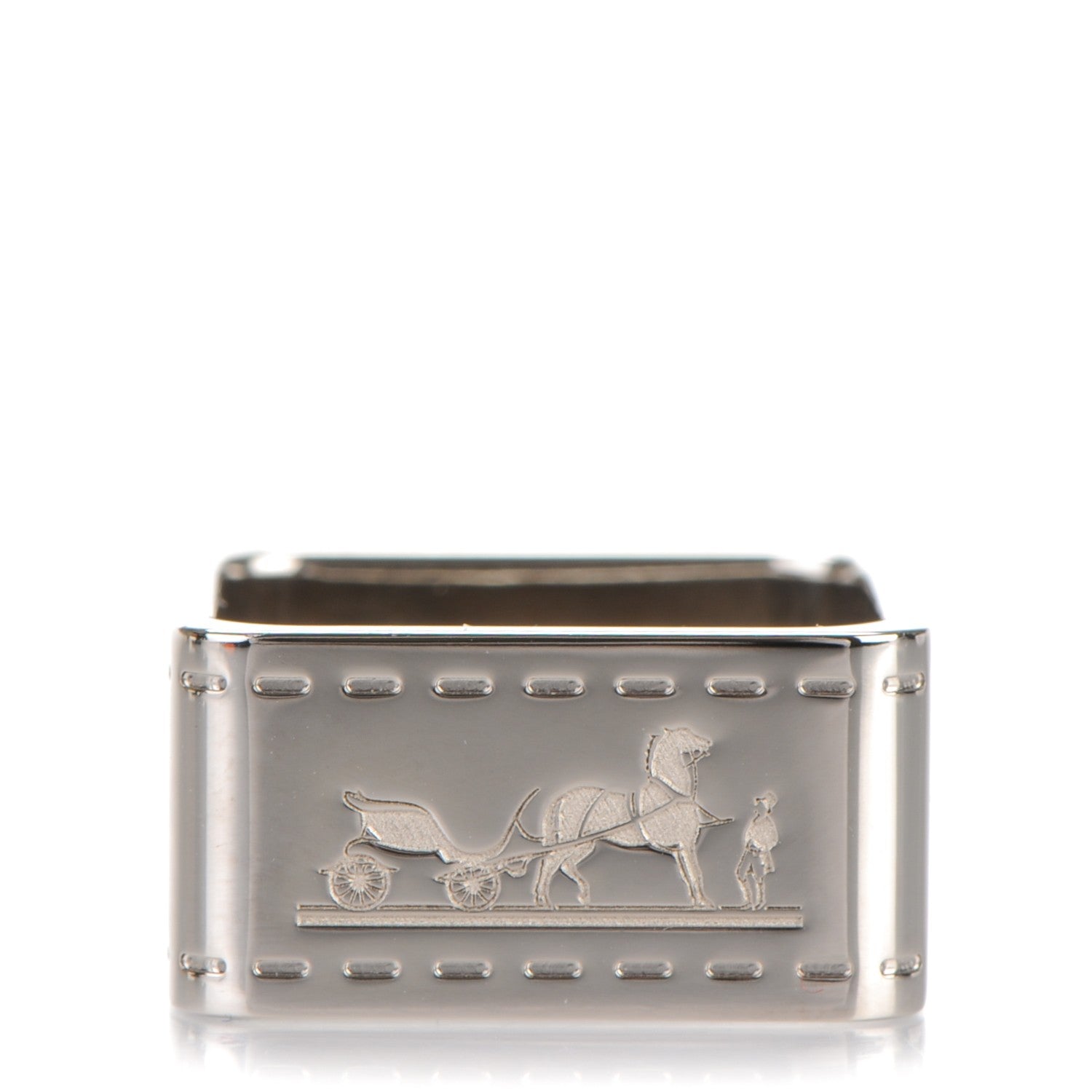 Hermes Palladium Bolduc Scarf Ring 1 of 5