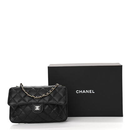 Chanel Jersey Fabric Quilted Foldable Tote With Chain Black Multicolor 18 of 18