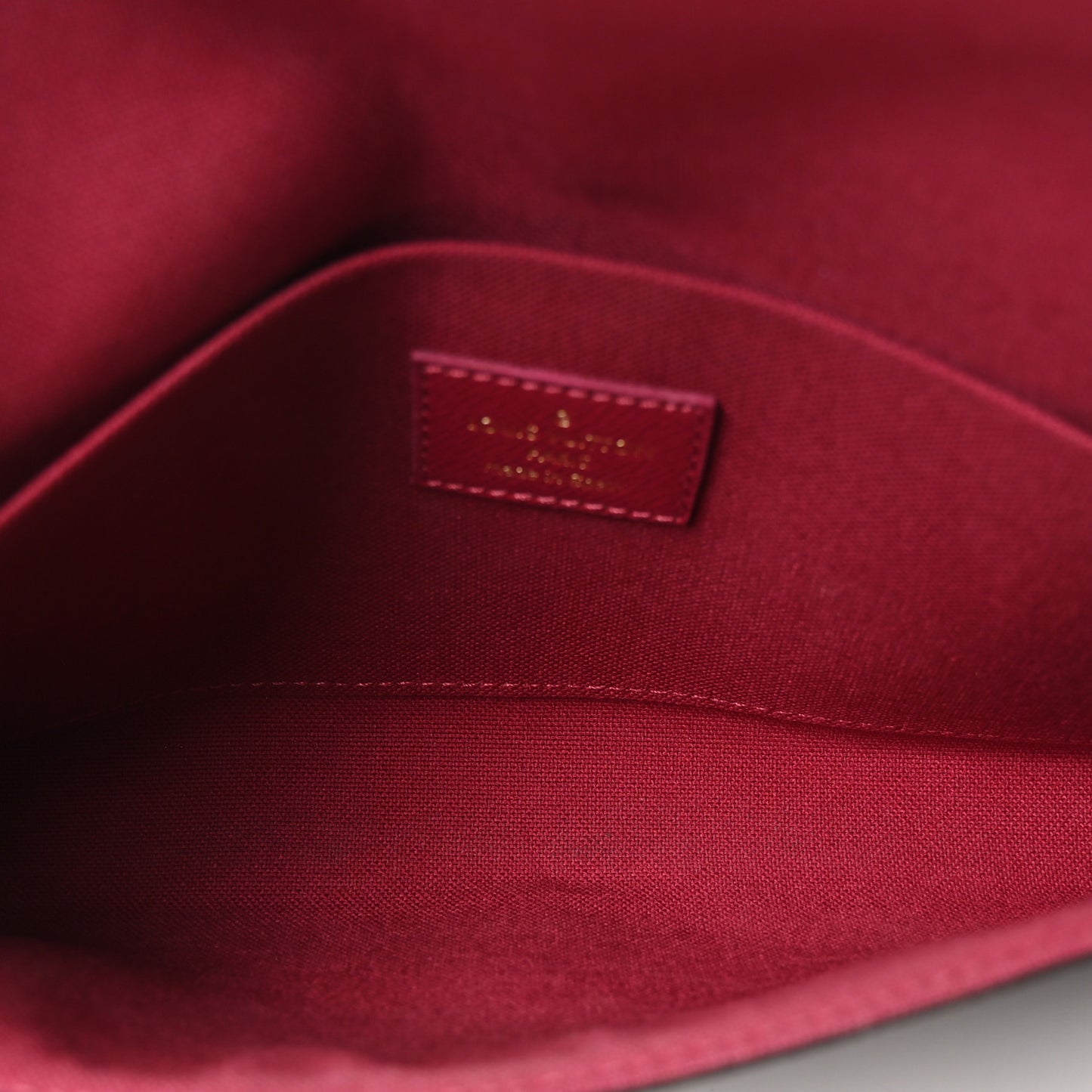 Monogram Pochette Felicie Chain Wallet Fuchsia