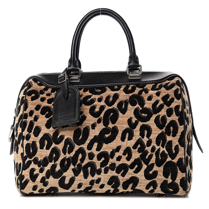 Louis Vuitton Jacquard Velvet Leopard Print Stephen Sprouse Speedy 1 of 12