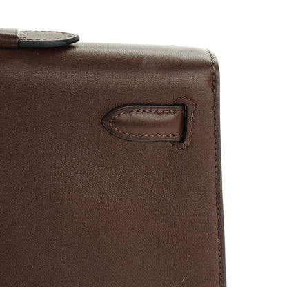 Hermes Swift Kelly Longue Pochette Chocolate 5 of 12