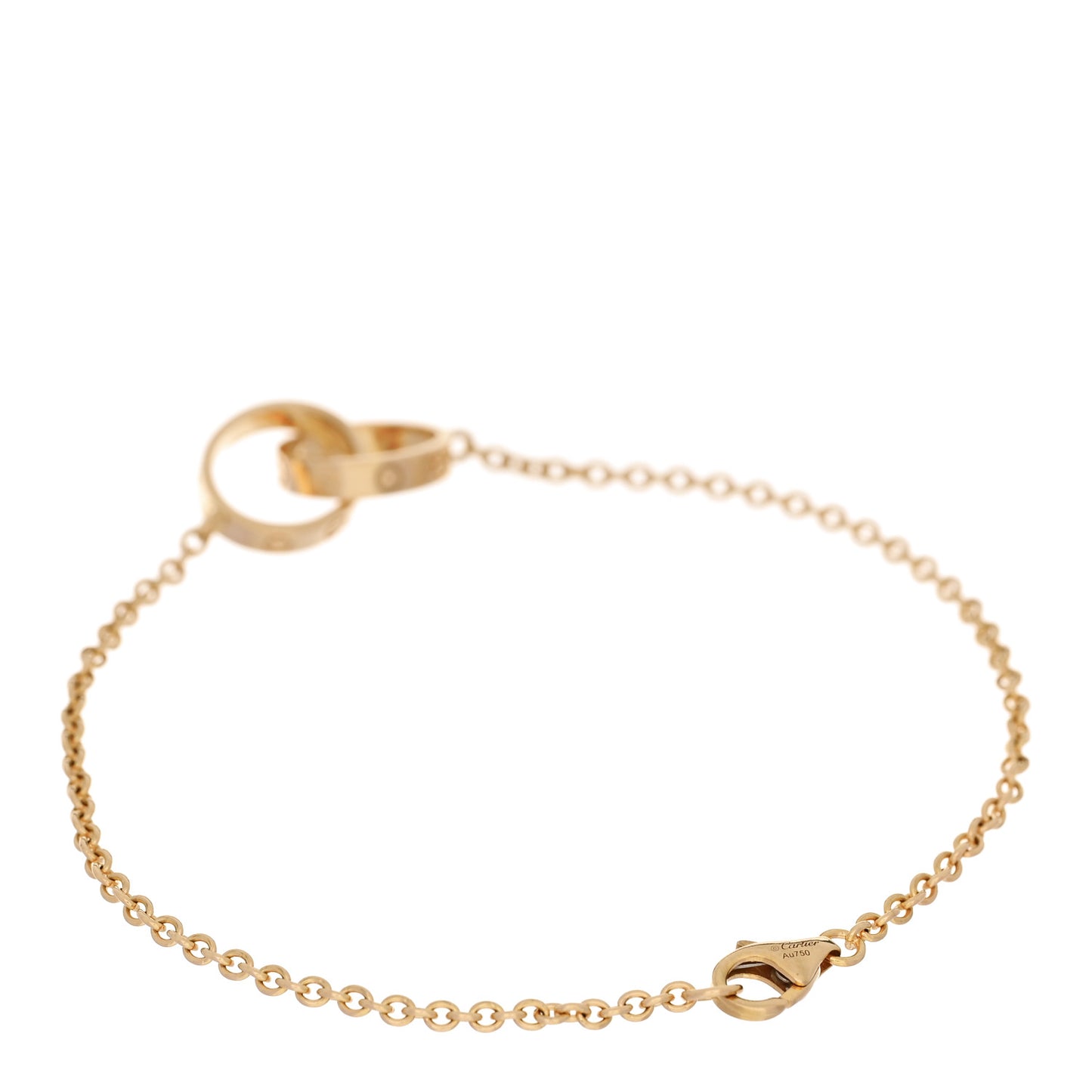 18K Yellow Gold Interlocking LOVE Bracelet