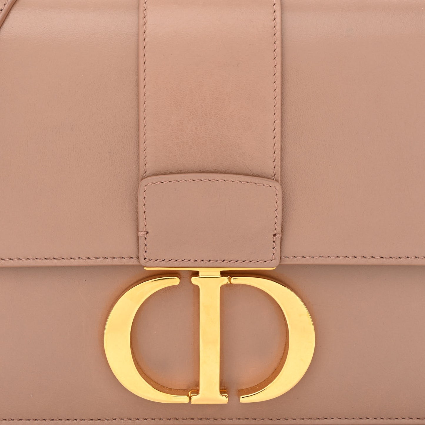 Shiny Crinkled Lambskin 30 Montaigne Flap Bag Fard