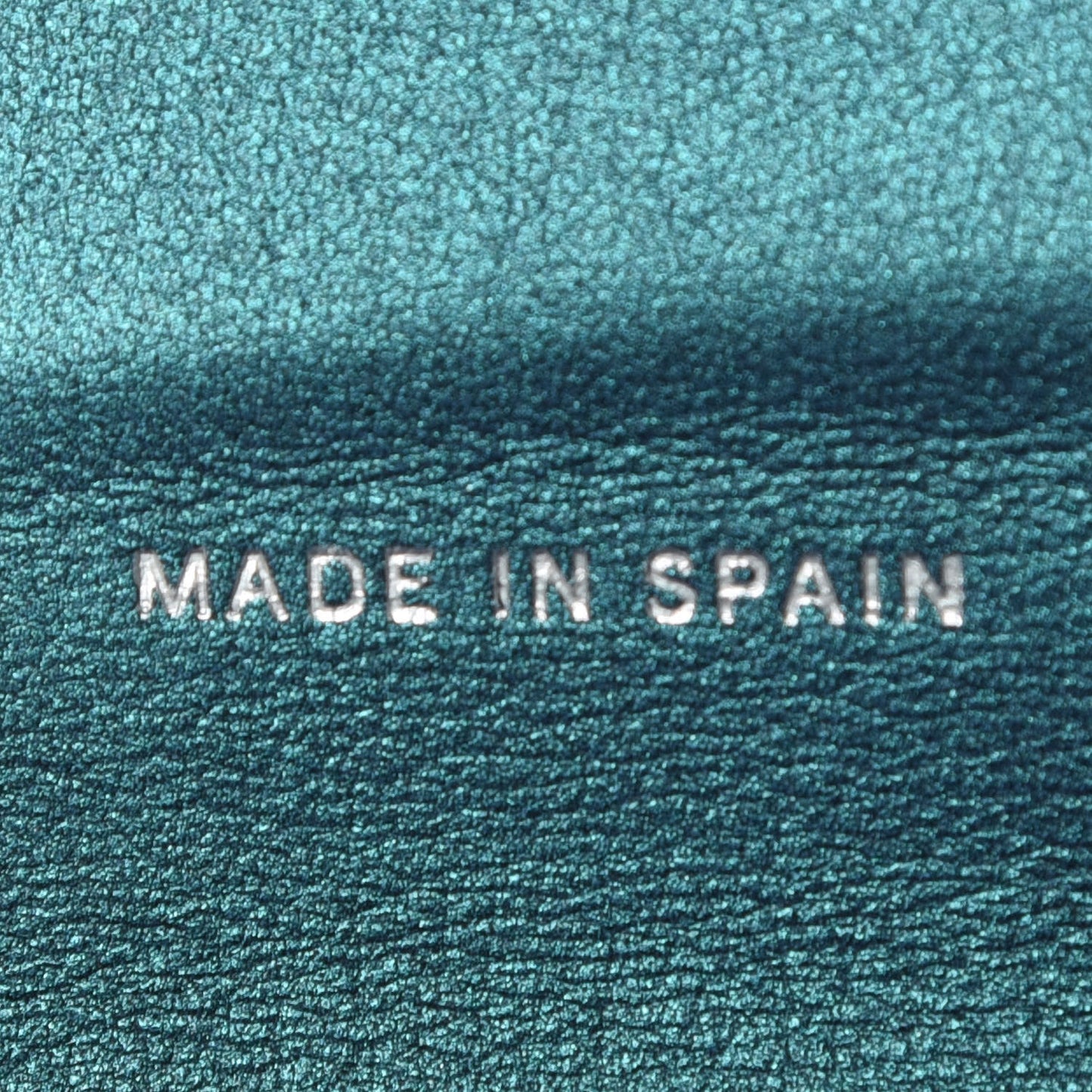 Iridescent Lambskin Quilted Small Compact Wallet Turquoise