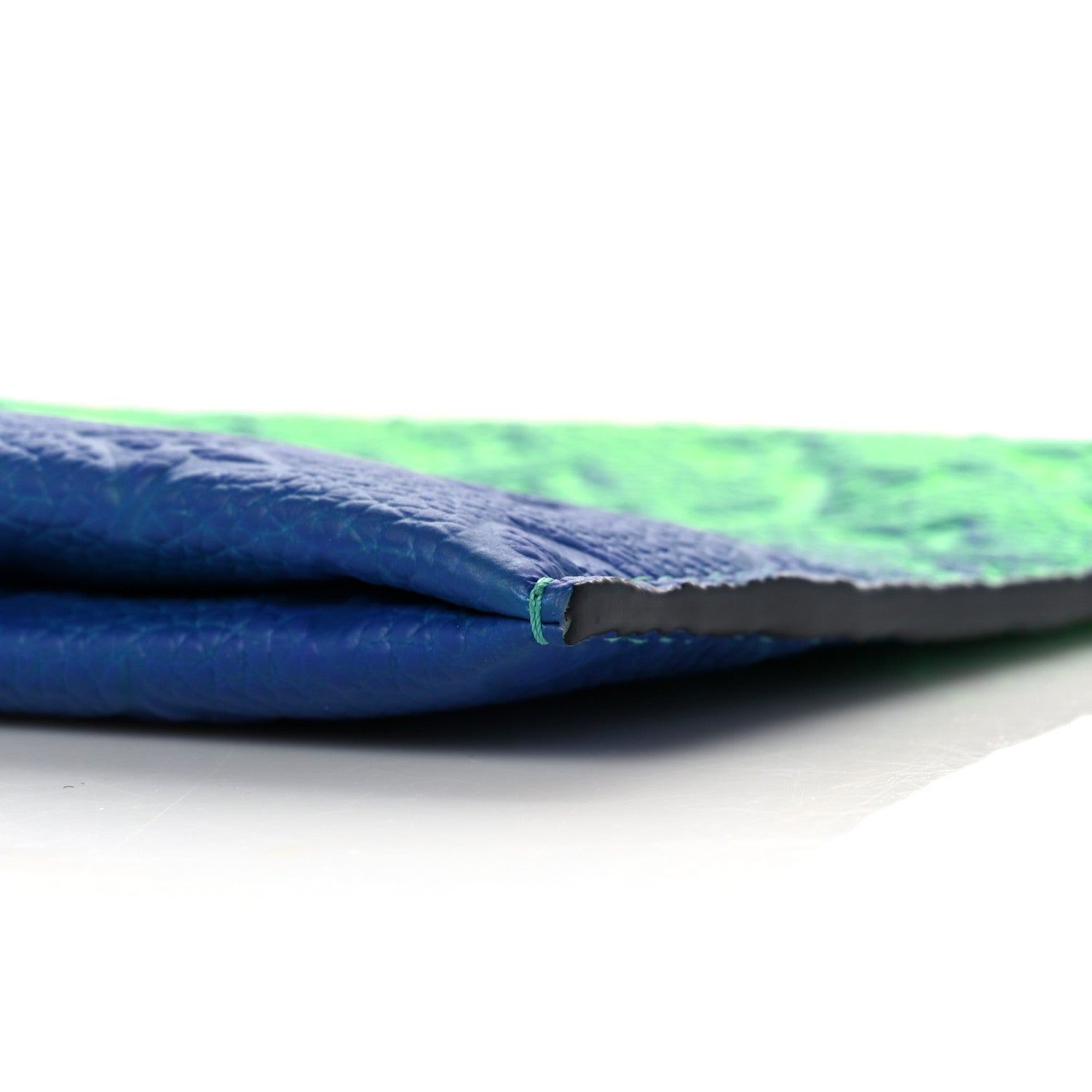 Louis Vuitton Taurillon Illusion Trio Pouch Bleu Vert 9 of 10