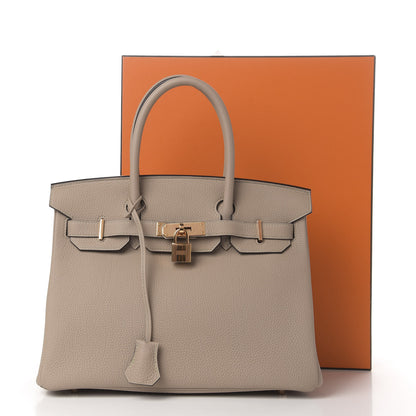 Hermes Togo Birkin 30 Gris Tourterelle 11 of 11