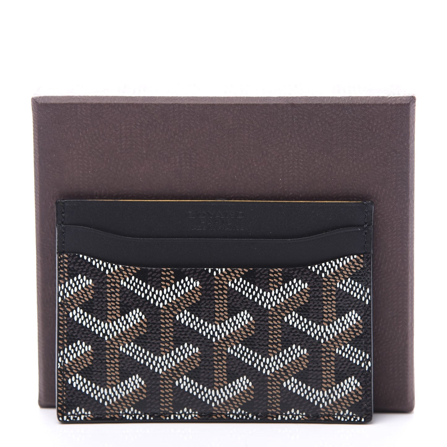 Goyardine Saint Sulpice Card Holder Black