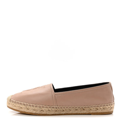 Saint Laurent Nappa Monogram Espadrilles 37 Nude 1 of 10