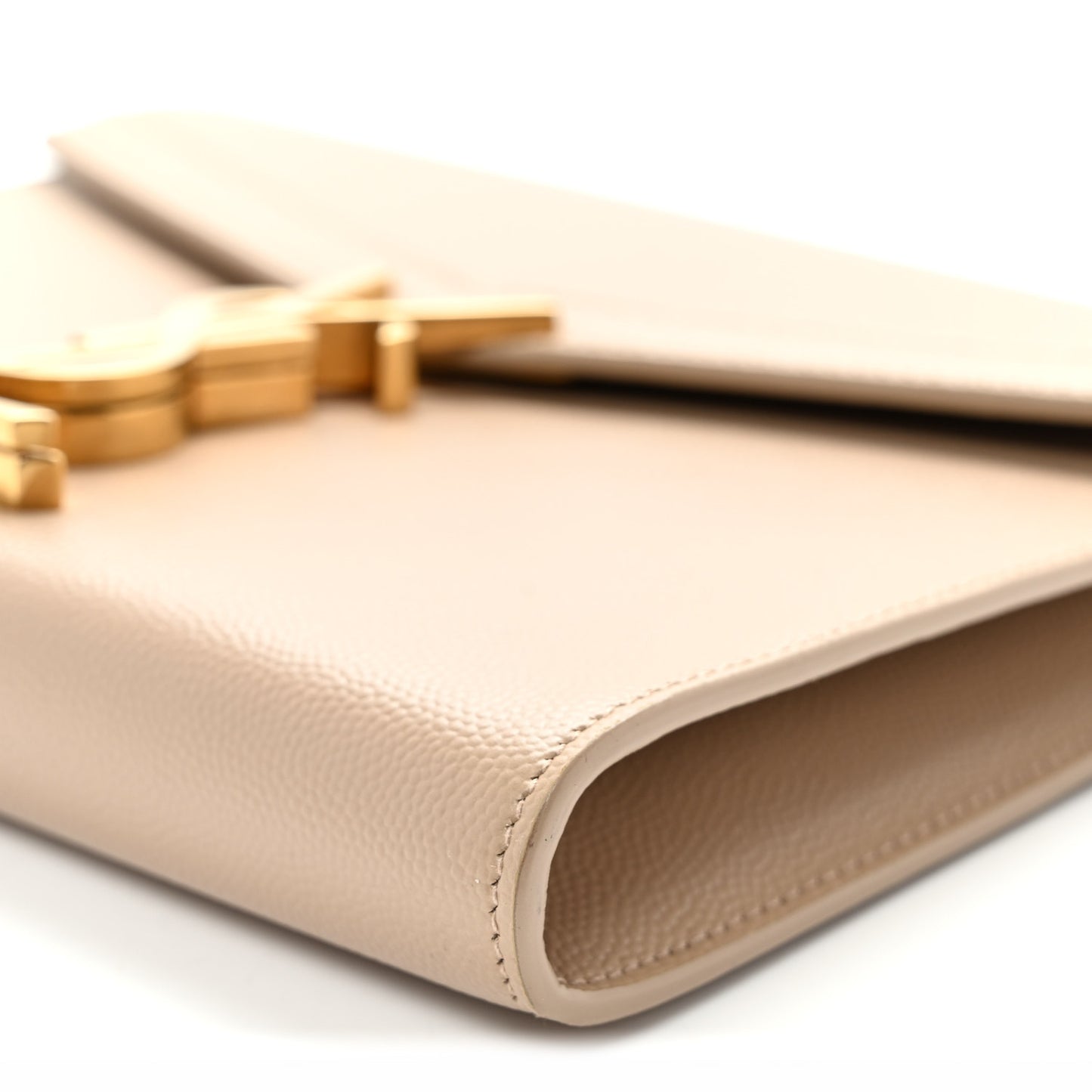 Grain De Poudre Monogram Cassandra Chain Wallet Dark Beige