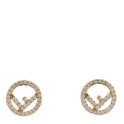 Fendi Metal Crystal F is Fendi Earrings Gold 1 of 4