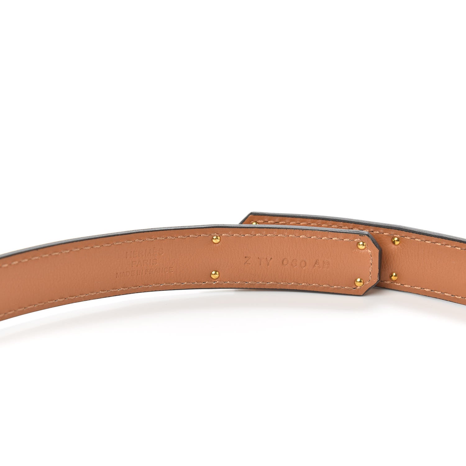 Hermes Epsom Kelly Pocket Belt Gold 3 of 5