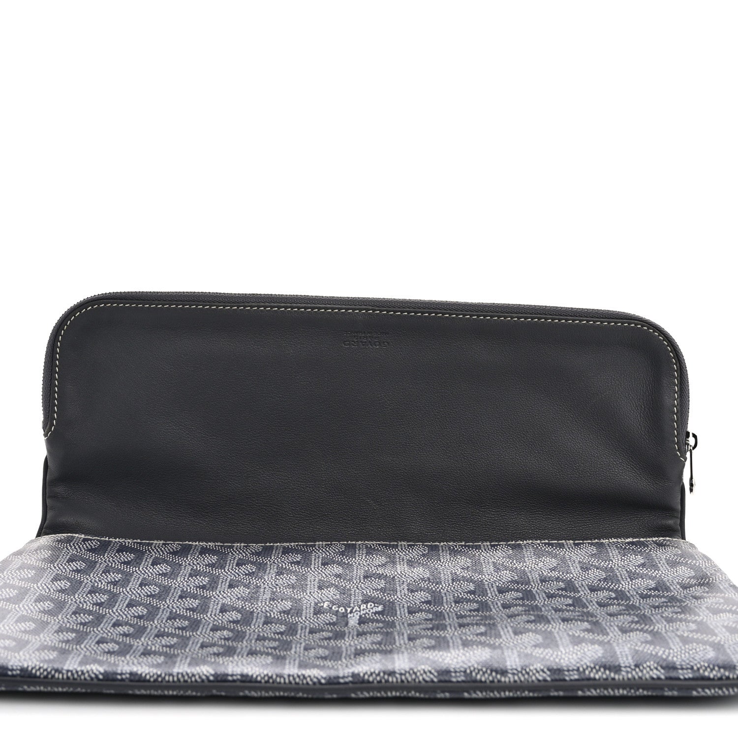 Goyard Goyardine Sainte Marie Soft Clutch Grey 10 of 11