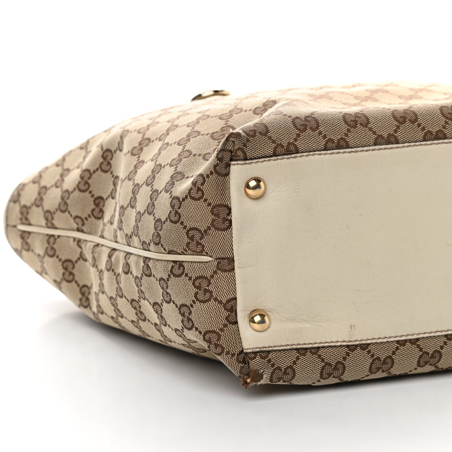 Gucci Monogram Medium New Britt Tote Off White 7 of 12