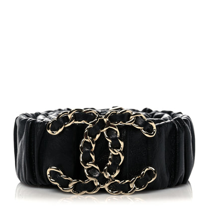 Chanel Lambskin CC Belt 90 Black 1 of 5