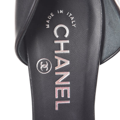 Chanel Lambskin Cap Toe d'Orsay Pumps 38 Black 7 of 9