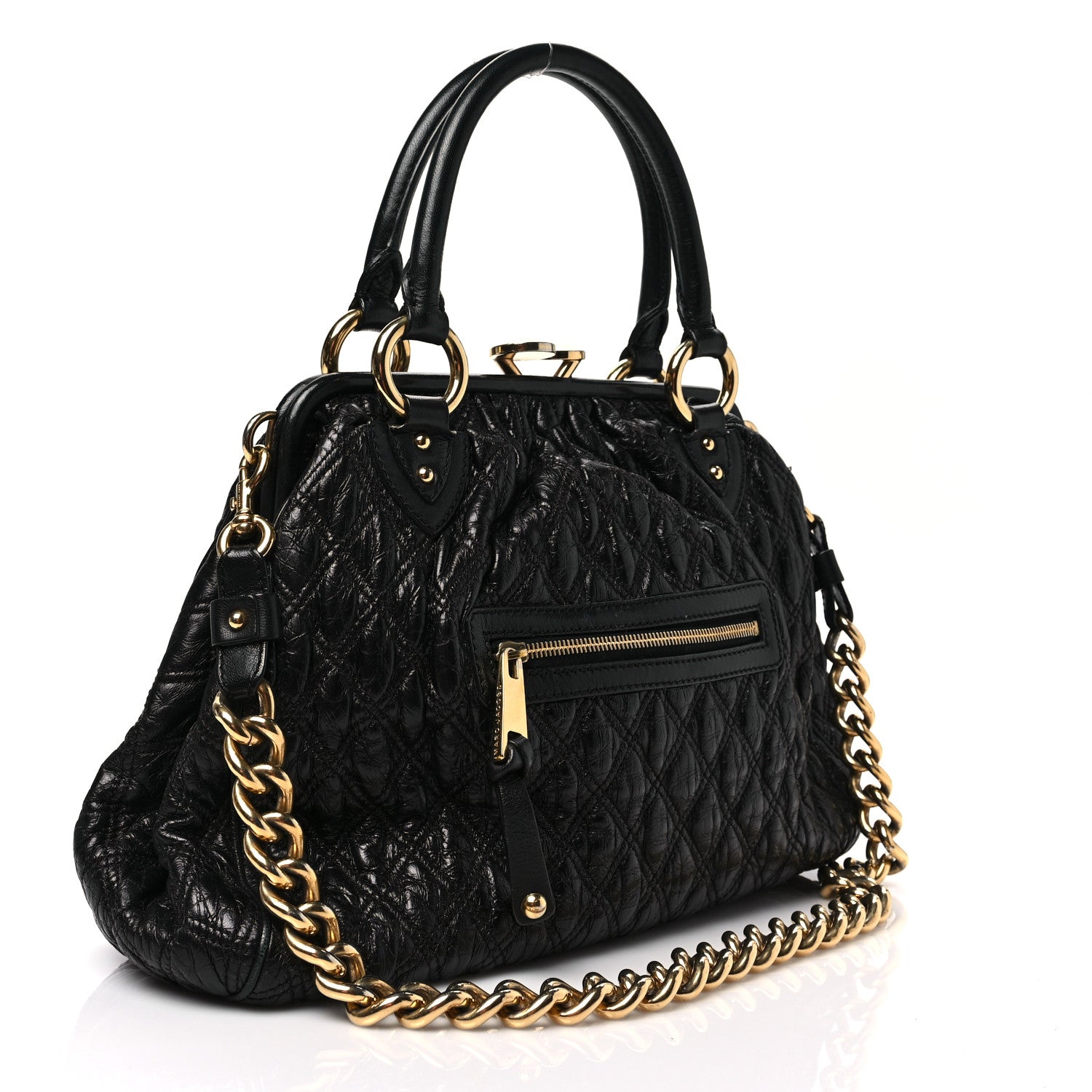 Marc Jacobs Calfskin Quilted Stam Black 2 of 6
