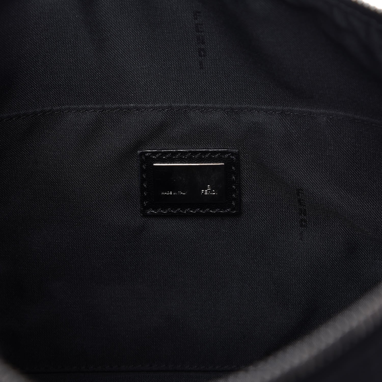Fendi Zucchino Shoulder Bag Black 8 of 10