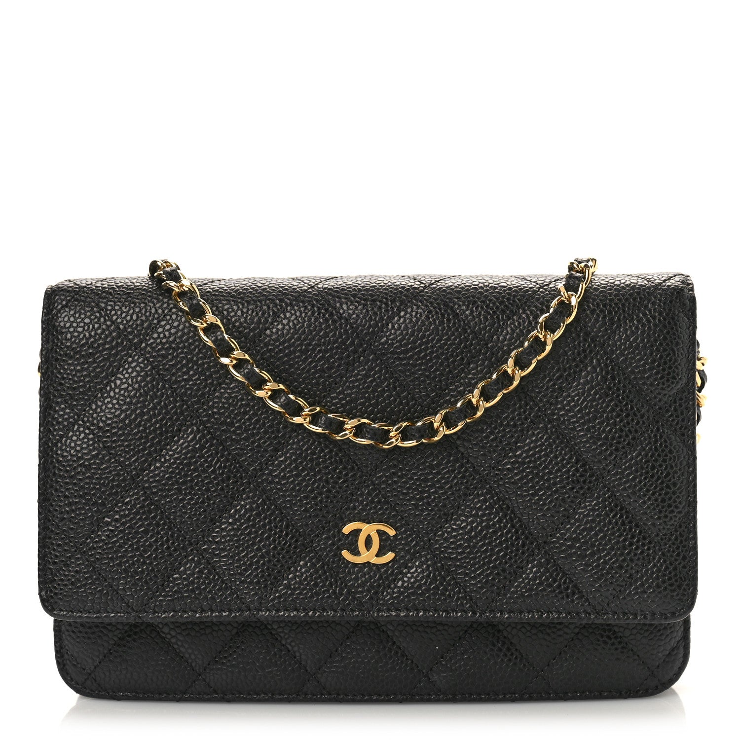 Chanel Caviar Quilted Wallet on Chain WOC Black 1 of 10
