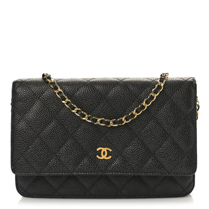 Chanel Caviar Quilted Wallet on Chain WOC Black 1 of 10