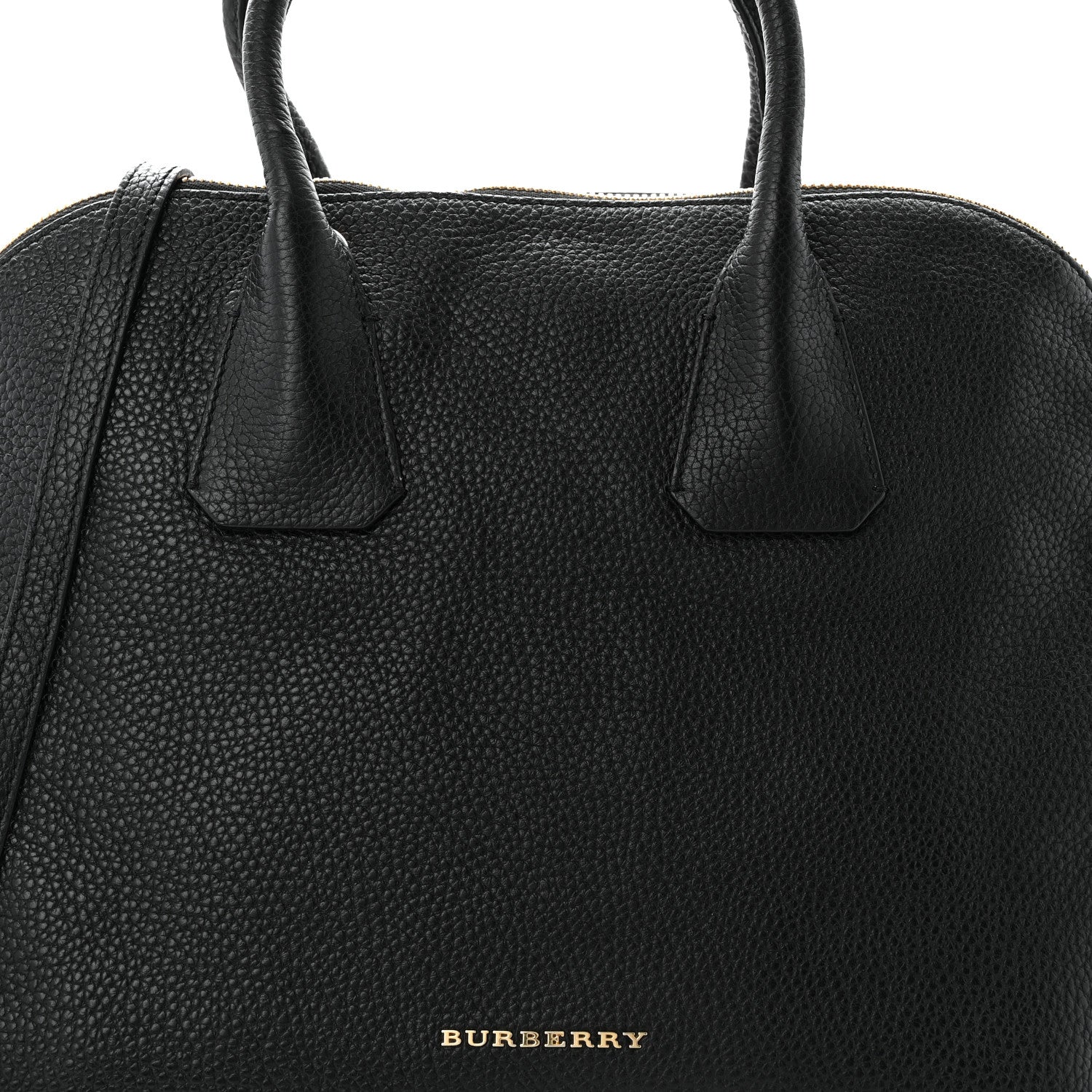 Burberry London Grainy Calfskin Greenwood Bowling Bag Black 9 of 11