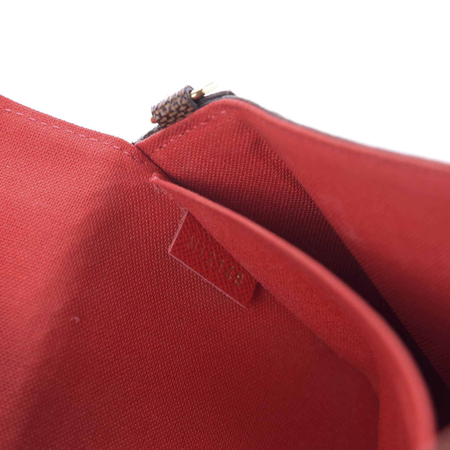 Louis Vuitton Damier Ebene My LV World Tour Pochette Felicie Chain Wallet Coquelicot 9 of 10