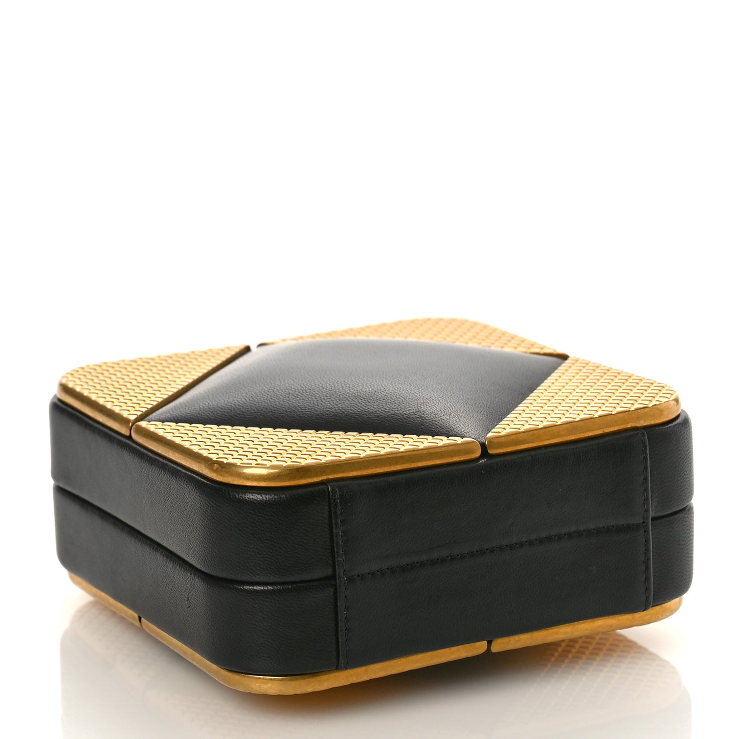 Lambskin Mini Evening Bag Black Gold