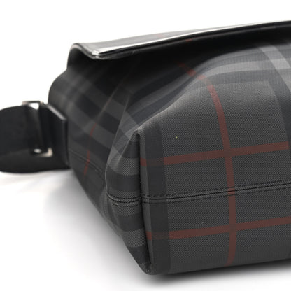 Burberry Nylon Smoked Check Messenger Bag 8 of 17