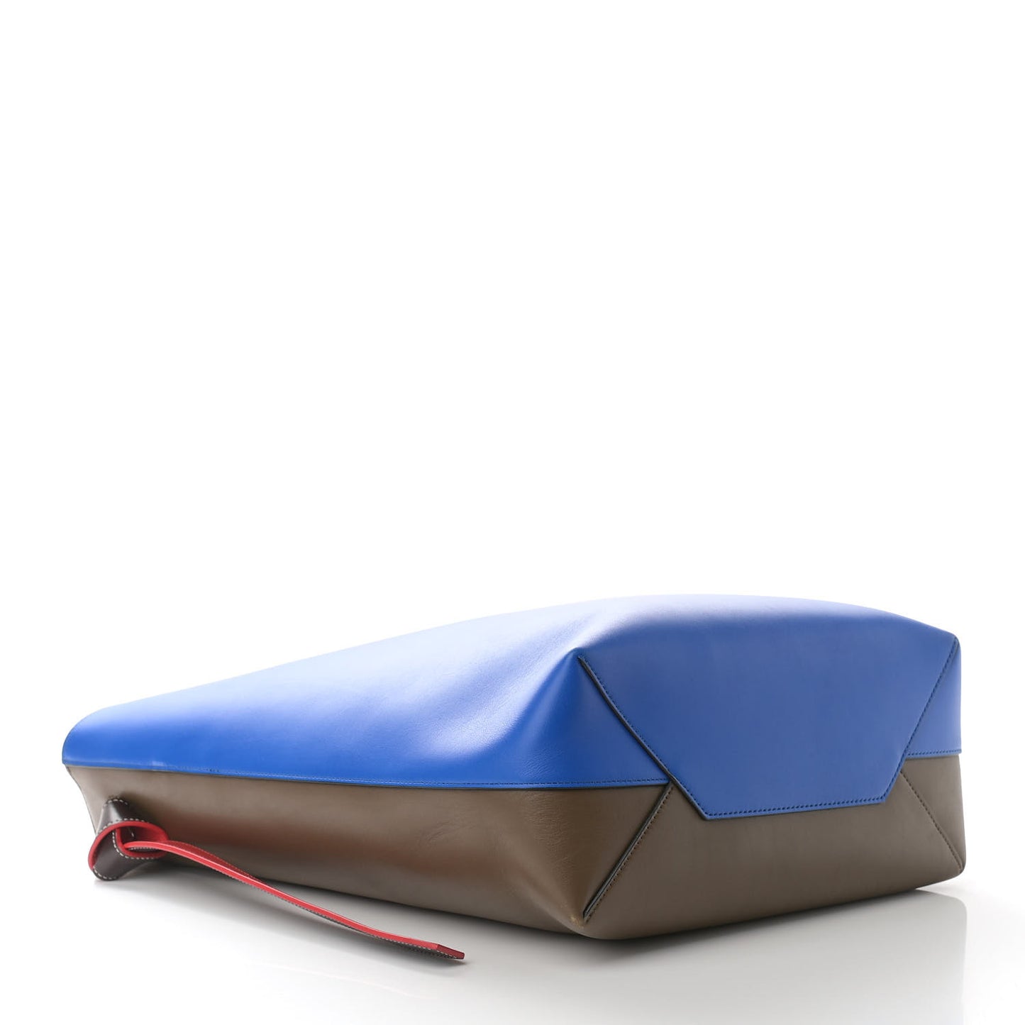 Shiny Smooth Calfskin Small Twisted Cabas Bright Blue