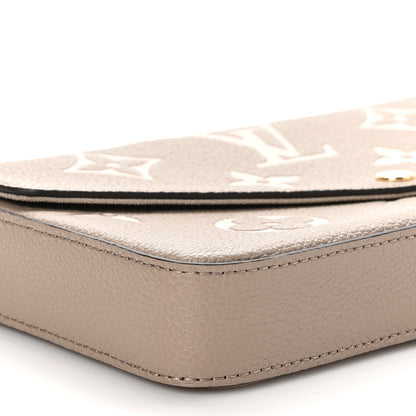 Louis Vuitton Empreinte Monogram Giant Felicie Pochette Tourterelle Creme 9 of 11