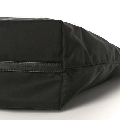 Prada Tessuto Nylon Soft Calf Shopping Tote Black 8 of 8