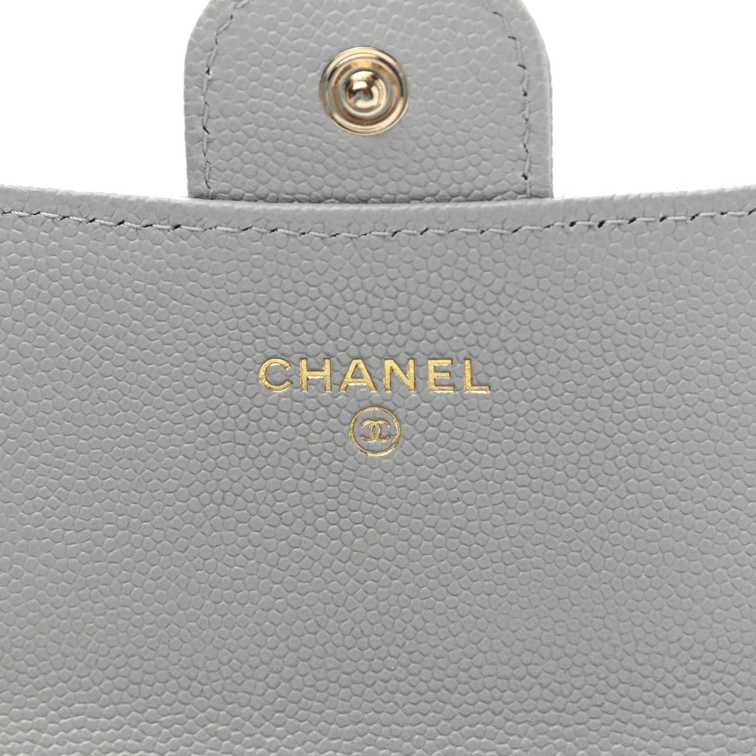 Chanel Caviar Quilted Large Flap Wallet Grey 6 of 8