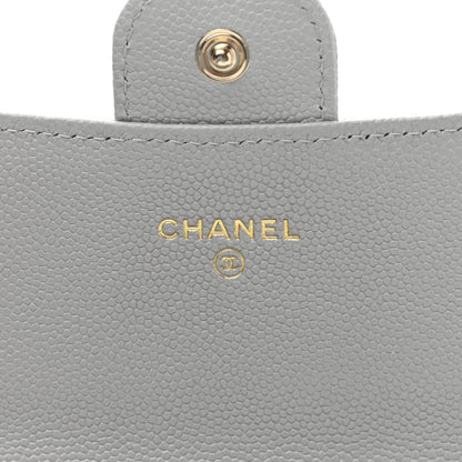 Chanel Caviar Quilted Large Flap Wallet Grey 6 of 8