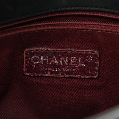 Chanel Lambskin Diamond Stitched CC Flap Shoulder Bag Black 5 of 11