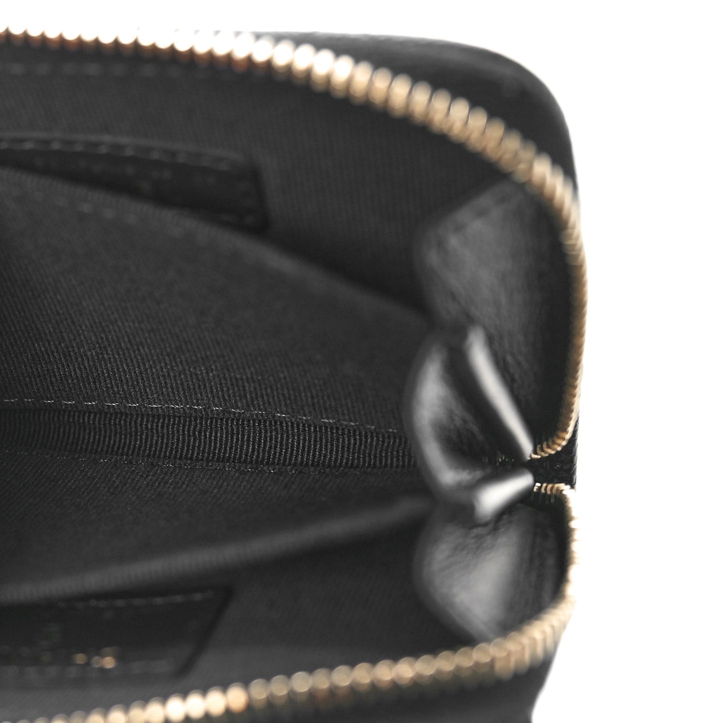 Caviar Enamel Coco Casino Quilted Zip Coin Purse Navy Blue