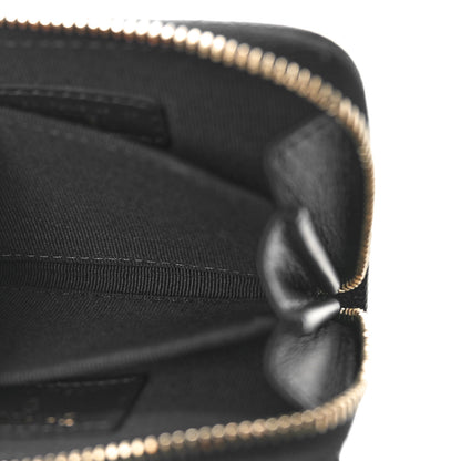 Chanel Caviar Enamel Coco Casino Quilted Zip Coin Purse Navy Blue 5 of 9