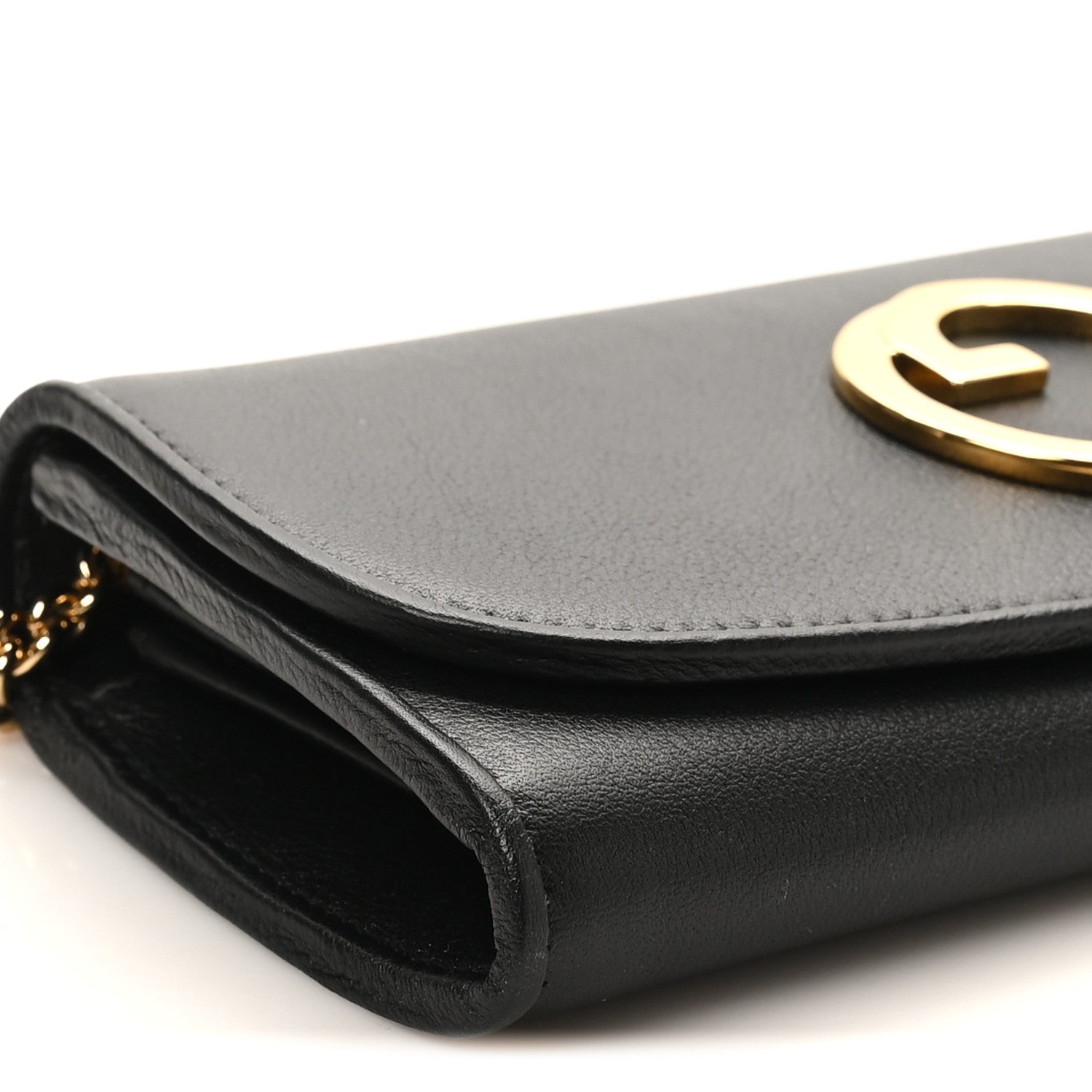 Gucci Roxy Calfskin Blondie Continental Chain Wallet Black 9 of 11