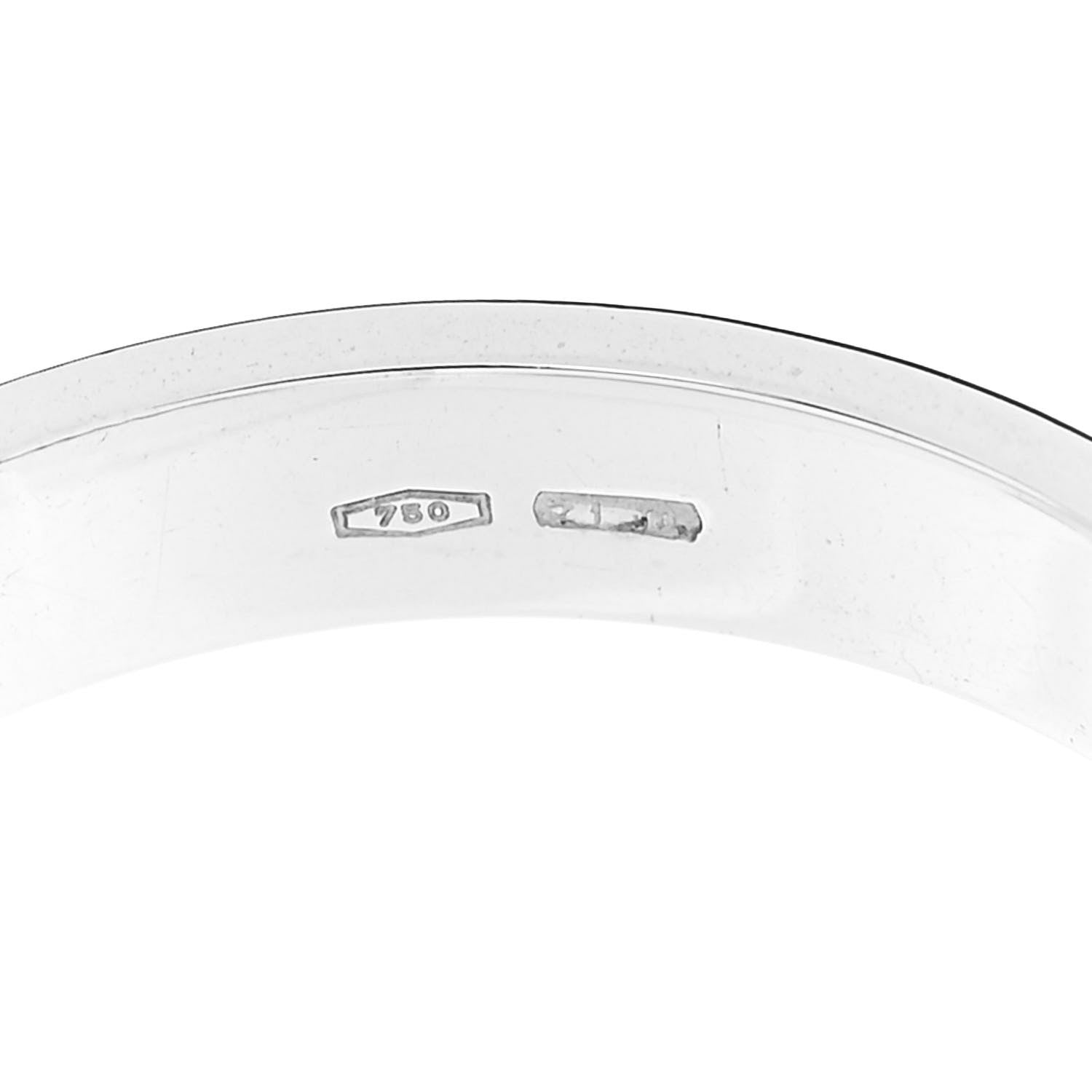 Gucci 18K White Gold 4mm Icon Thin Band Ring 65 11 5 of 6